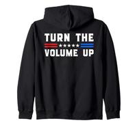 Turn The Volume Up - Funny Zohran Mamdani Mayor NYC Quote Zip Hoodie