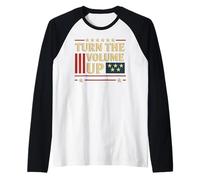 Turn The Volume Up Raglan Baseball Tee