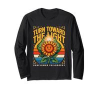 Turn Toward The Light Sunflower Philosophy Long Sleeve T-Shirt