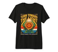 Turn Toward The Light Sunflower Philosophy Premium T-Shirt