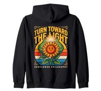 Turn Toward The Light Sunflower Philosophy Zip Hoodie