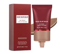 Turn Up the Base Blurring Foundation - Lightweight Matte BB Cream Blur Tinted Moisturizer, Buildable Full Coverage, Whole Day Wear - Hypoallergenic Oil-Free Skin Care (D, Large)
