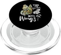Turn Your Dreams Into Wings Inspirational Butterfly Quote PopSockets PopGrip for MagSafe