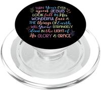 Turn Your Eyes Upon Jesus Christian Hymn PopSockets PopGrip for MagSafe