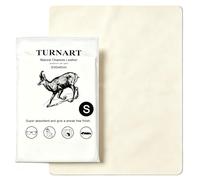 Turnart Genuine Chamois Leather Car Cleaning Cloth, Absorbent & Scratch-Free, Reusable Car Drying Towel for Vehicle Exterior/Interior, Glass, Dashboard (Regular: 40x50cm)