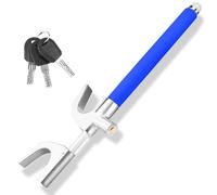 Turnart Steering Wheel Lock Universal Anti-Theft Device Retractable Steering Lock with 3 Keys for Auto/Truck/SUV/Van (Blue)