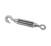 Turnbuckle, Hook and Eye 12mm, Galvanised Steel