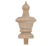 Turned Birch Wooden Finial | 3 1/2 Height | Unfinished Wood Finials for Crafts, Decorative Finials for Birdhouse, Grandfather Clock, Curtain Rod, Rocking Chair, Bed Post | UA-99-BWF