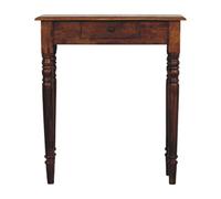 Turned Legs 1 Drawer Chestnut Console