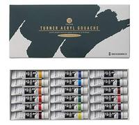 Turner acrylic gouache 18 colors set school (japan import)