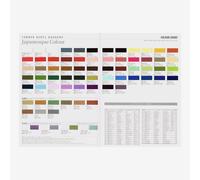Turner : Acrylic Gouache Paint : Japanesque Colours : Hand Painted Colour Chart