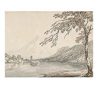 Turner On The Aar Between Unterseen And Lake Of Brienz Kunstdruck Leinwand Premium Wanddekoration Poster Wandbild