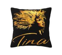 Turner-Rock Singer Tina Pillowcase All-Season Reversible Pillow Slip Suitable for Bedroom Sofa and Car Pillowcases multicoloured 18"x18"