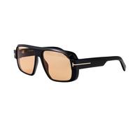 TOM FORD FT1101 TURNER 01E Man Sunglasses Acetate Black Brown Squared Photochromatic