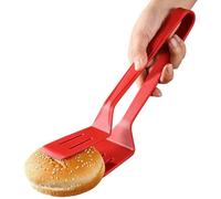 Turner Tongs for Turning - Non-Sticky 2-in-1 Steak Tongs - Grill Spatula with Ergonomic Handle, Clip for Fried Fish, Kitchen Spatula for Roasting and Turning