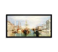 Turner Venice From Porch Madonna Della Salute Painting Framed Wall Art Print Long 25X12 Inch