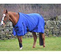 Turners Royal Blue Lightweight 0g Fill Waterproof Horse Rainsheet Turnout Rug