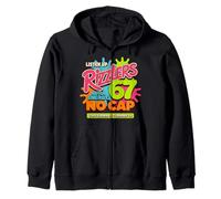 Turning 14 Listen Up Rizzlers Sigma 67 Aura 14th birthday Zip Hoodie