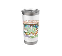 Turning 50 50th Birthday Retro Theme Peace Sign Stainless Steel Insulated Tumbler