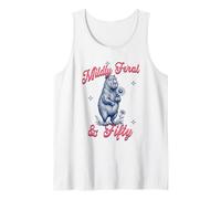 Turning 50 Capybar Daisy Funny Sarcastic 50th Birthday Humor Tank Top