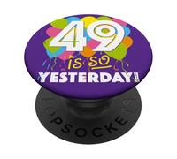 Turning 50 Humour for Midlife Party A Funny 50th Birthday PopSockets Adhesive PopGrip