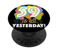 Turning 60 Humour for Midlife Party A Funny 60th Birthday PopSockets Adhesive PopGrip