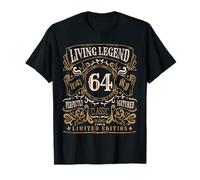 Turning 64 Age 64 Years Old Whiskey Aesthetic Retro Vintage T-Shirt