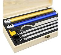 Turning Carbide Cutter Set Carbide Alloy Insert Cutter for Wood Turning Working Lathe Tool (Include 14mm Square, 12mm Round, Diamond R, Diamond with Point) 4Pcs Supplied with 4 Screws