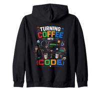 Turning Coffee Into Code Programmer Zip Hoodie