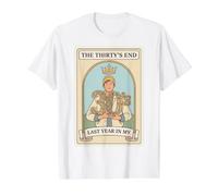 Turning Forty Last Year in My Thirties Milestone Celebration Value Graphic T-Shirt, Men, White, S