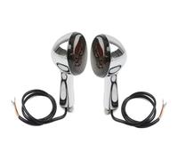 Turning Indicators For Ha&rley For Davidson For Spo&rtster XL 883 1200 1992-2022 1Pair Motorcylce Rear Turn Signals Integrated Brake Running Light(Chrome n Dark Brown)