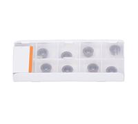 Turning Inserts Carbide Inserts Indexable Inserts CNC Milling Inserts Coated Carbide Inserts 10PCS Set for Steel Machining and Material Finishing Bronze Color Standard Size