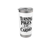 Turning Pages is My Cardio Book Lover Stainless Steel Insulated Tumbler