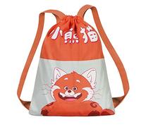 Turning Red Cub-Joy Drawstring Bag, Red