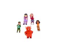 Turning Red Mini Doll Playset with red panda, Miriam, Priya and Abby