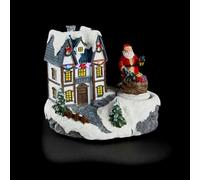 Turning Santa Christmas House Decoration 4 LEDs