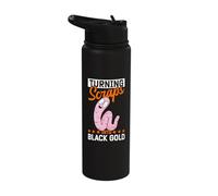 Turning Scraps into Black Gold Vemicomposting Stainless Steel Insulated Water Bottle