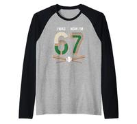 Turning Seven is a Huge Home Run for Every Sports Lover Raglan Baseball Tee