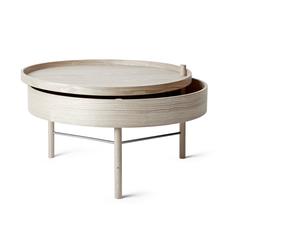 Turning Table Beistelltisch Audo-Eiche weiß - 5709262990153