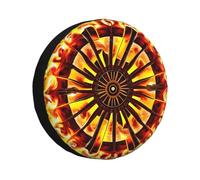 Turning the flame 16 inch Tire Cover-Waterproof Spare Tyre Protector