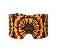 Turning The Flame Adjustable Sleep Eye mask and Earmuffs, Unisex Side Sleeping Headband (26.8 * 4.3 inches), Indoor and Outdoor Travel Yoga Comfort Cover,