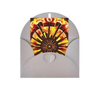 Turning The Flame Blank Greeting Cards, Thank You Cards And Envelopes, 4x6 Inch, #Wedding, Baby Shower, Party.