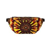 Turning the Flame Bum Bag for Men Women, Water-Resistant Fanny Pack with Adjustable Strap (80-150cm), Large Capacity Crossbody Waist Bag