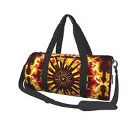 Turning the flame Canvas travel bag, large capacity, can be carried on the shoulder