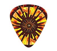 Turning the flame Guitar Picks 12 Pack Assorted Thickness-0.46mm 0.71mm 0.96mm Thin Medium Heavy Picks for Acoustic Electric Guitar Ukulele