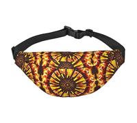 Turning the flame Large Fashion Crossbody Waist Bag, Travel Casual Boys Waist Bag, Suitable for Sports, Running, Cycling, Traveling, Fishing