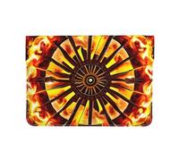 Turning The Flame Leather Laptop Sleeve 13 Inch-Pu Leather Protective Case For Macbook, Slim Computer Bag For Daily Travel