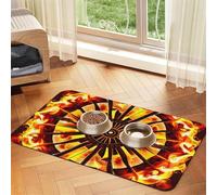 Turning the flame Pet absorbent leather tablecloth Pet bowl mat suitable for dogs or cats
