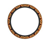 Turning the flame Printed elastic steering wheel cover Durable, soft and thick, suitable for cars, SUVs and trucks, etc.