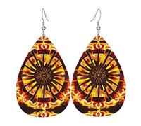 Turning the flame Teardrop earrings are perfect for holiday gatherings parties or family dinner decorations.